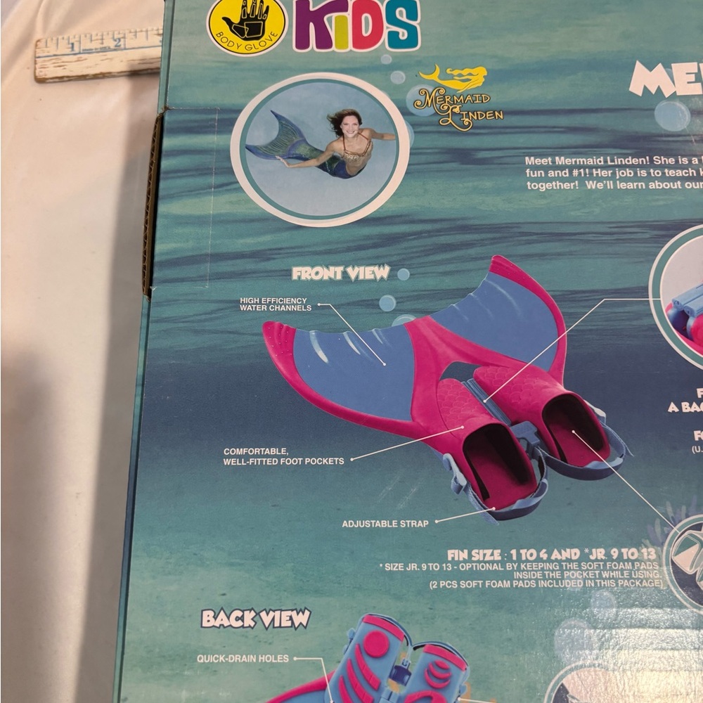 Body Glove Mermaid Monofin and Mask NIB - Picture 7 of 11